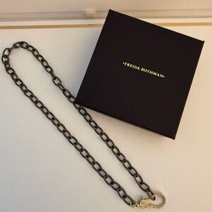 Freida ROTHMAN Brass Based 18” Chunky Necklace